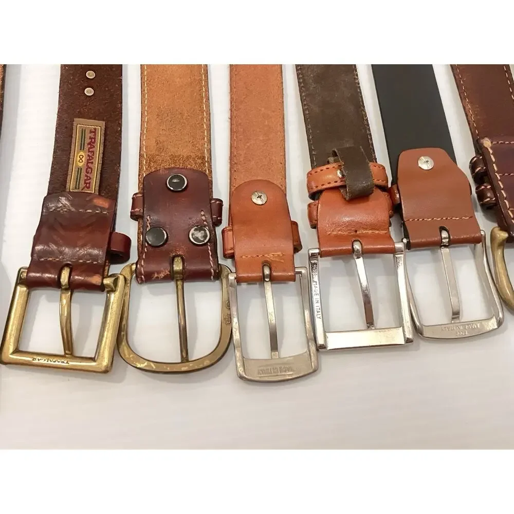 Leather Belt Lot Of 10 Western Embossed Tooled Dress Italy Mexico RESALE/REPAIR